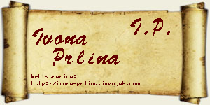 Ivona Prlina vizit kartica